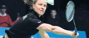 Keine Federn lassen. Am Wochenende ist EBT Berlin mit Juliane Schenk Deutscher Meister geworden. Foto: AFP