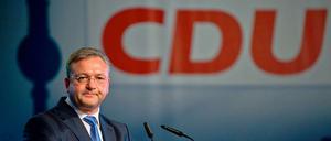 CDU-Spitzenkandidat Frank Henkel hofft auf einen Aufschwung für Berlin und seine Hauptstadt-CDU.