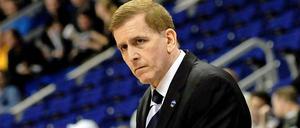 Ernste Mine zum erfolgreichen Spiel: Alba-Trainer Katzurin warnt trotz vier Siegen in dieser Saison gegen Oldenburg vor dem dritten Playoff-Duell.