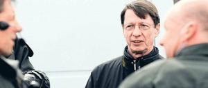 Unser Mann vor Ort. Innensenator Ehrhart Körting wird auch an diesem 1. Mai wieder mit Polizeiführern sprechen und im Lagezentrum vorbeischauen. 