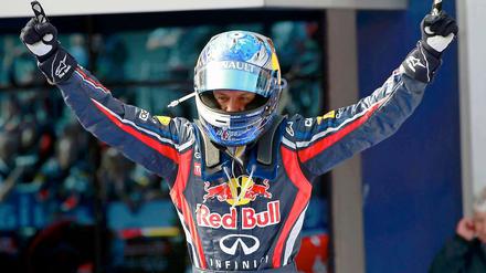 Wieder die eins. Sebastian Vettel nach dem Sieg in Istanbul.