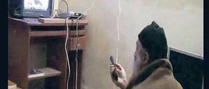 Osama bin Laden als alter Mann auf einem der nun veröffentlichten Videos.