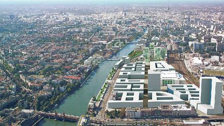 Große Pläne fürs Anschutz-Areal. Rund um die Großhalle soll ein neues Stadtviertel entstehen. Anwohnerinitiativen aus Friedrichshain-Kreuzberg sehen das kritisch. 