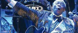 Sitztänzer. B. B. King in Wolfsburg. Foto: dpa