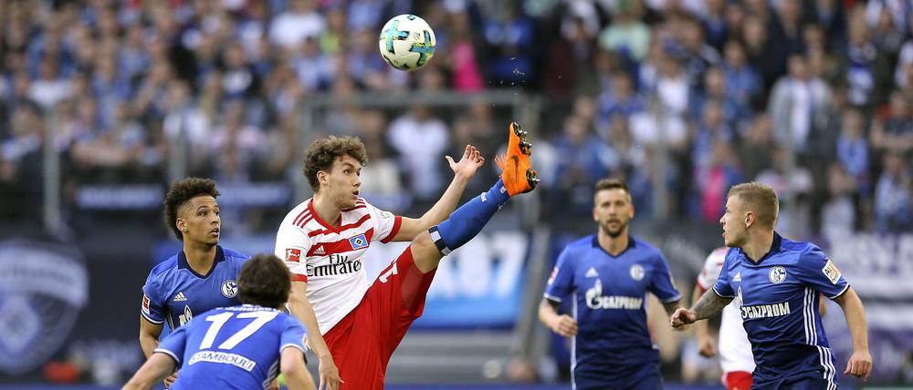 Damals noch in der 1. Liga: Der HSV besiegt im April 2018 Schalke mit 3:2.