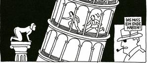 Die grausame Ugolino-Episode wirkt bei Chwast wie Klamauk.