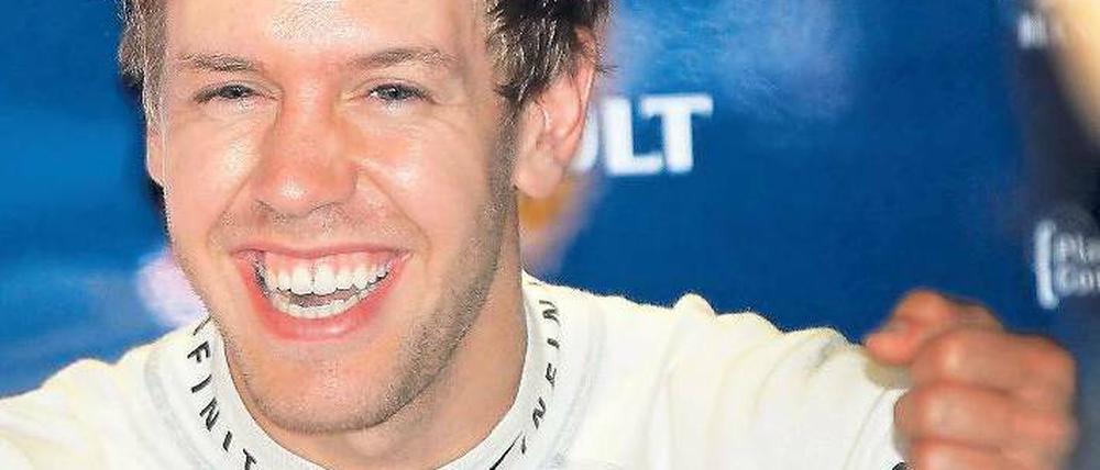 Der Gagaismus des Weltmeisters. Sebastian Vettels schräger Humor bringt Schwung in die stocksteife Formel 1. Foto: dpa
