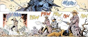 Lust an der Gewalt: Eine Seite aus dem ersten Band.