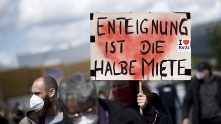 Bei der Abstimmung parallel zur Abgeordnetenhauswahl 2021 votierten gut 59 Prozent der Wählerinnen und Wähler für Enteignungen in der Wohnungsbranche.