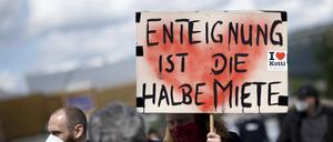 Bei der Abstimmung parallel zur Abgeordnetenhauswahl 2021 votierten gut 59 Prozent der Wählerinnen und Wähler für Enteignungen in der Wohnungsbranche.