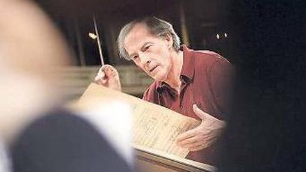 Vernunft hat ihre Zeit. Lothar Zagrosek bei der Probe. 