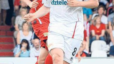 Union gegen Union. Markus Karl (v.) und Simon Terodde spielen künftig für Union.
