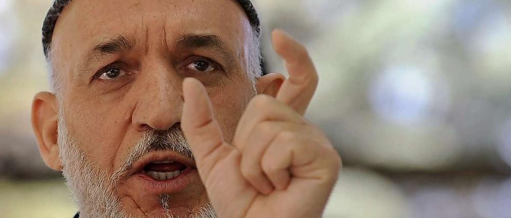 Afghanistans Präsident Hamid Karsai.