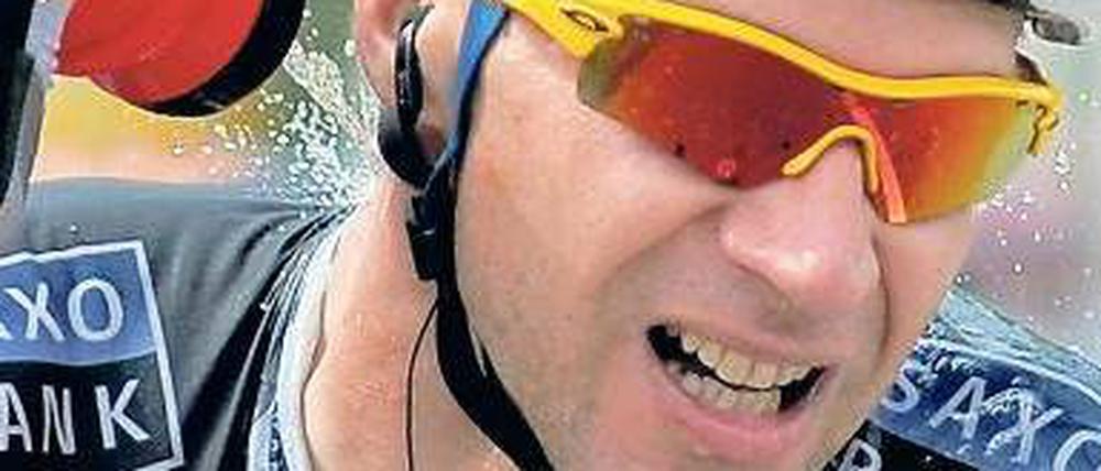 Jens Voigt, 39, startet in diesem Jahr bereits zum 14. Mal in Frankreich. 2001 und 2006 gelangen ihm jeweils zwei Etappensiege. Zweimal trug er auch das Gelbe Trikot bei der Frankreichrundfahrt. 2006 und 2007 gewann er jeweils die DeutschlandTour. Im vergangenen Jahr stürzte er bei der Tour de France schwer.Foto: p-a/dpa