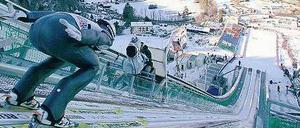 Talfahrt oder Sprungchance? Im Gegensatz zu Sotschi stehen in Garmisch-Partenkirchen vor der Wahl schon Sportanlagen.