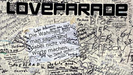 Am 24. Juli jährt sich der Jahrestag der tödlichen Loveparade zum ersten Mal. Auch heute sind viele Fragen ungeklärt, Angehörige der Opfer machen ihrer Wut mit Kritzleien an einer Wand Luft.