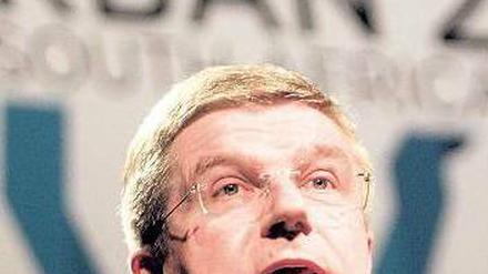 Ring-Kämpfer. Thomas Bach, hier in Durban, will IOC-Präsident werden. Foto: Reuters