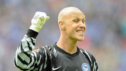 Alles andere als lustig: Herthas Maikel Aerts muss erst einmal pausieren.