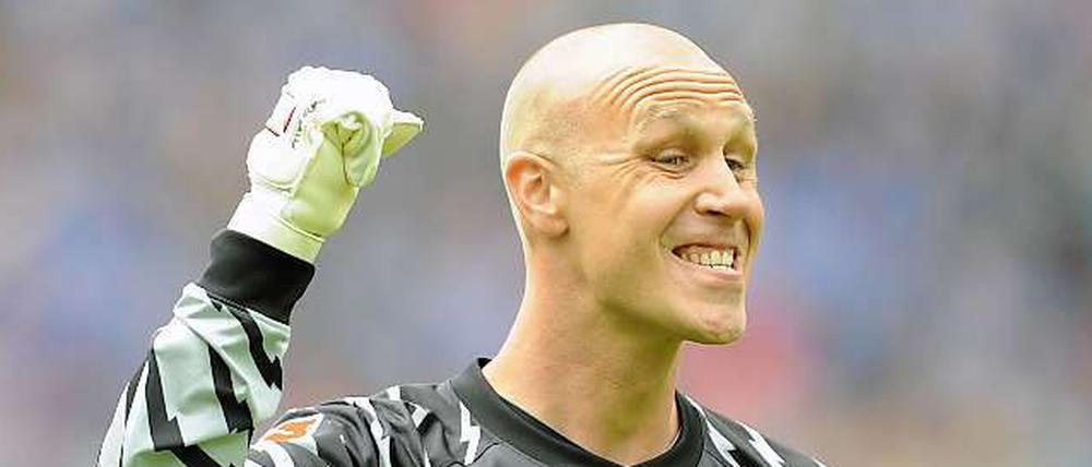 Alles andere als lustig: Herthas Maikel Aerts muss erst einmal pausieren.