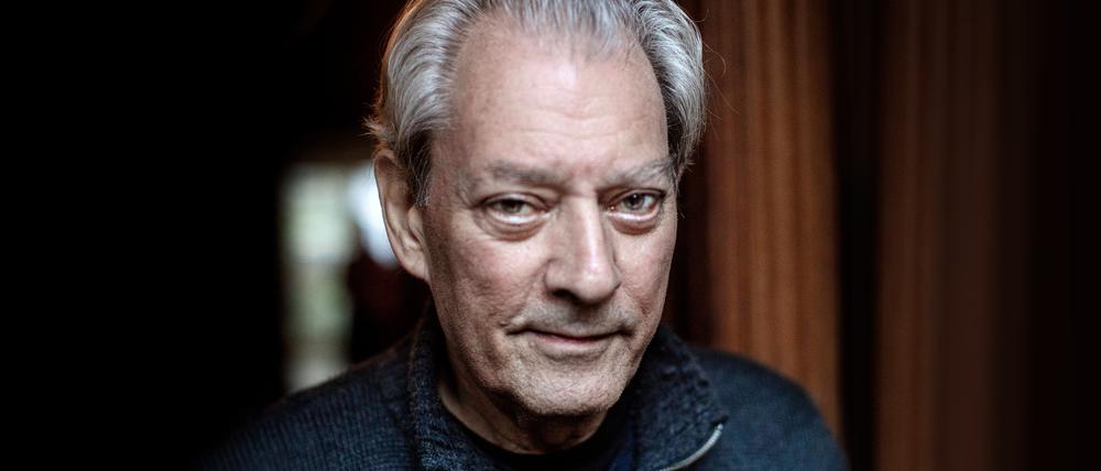 Paul Auster in seinem Haus in Brooklyn, New York.