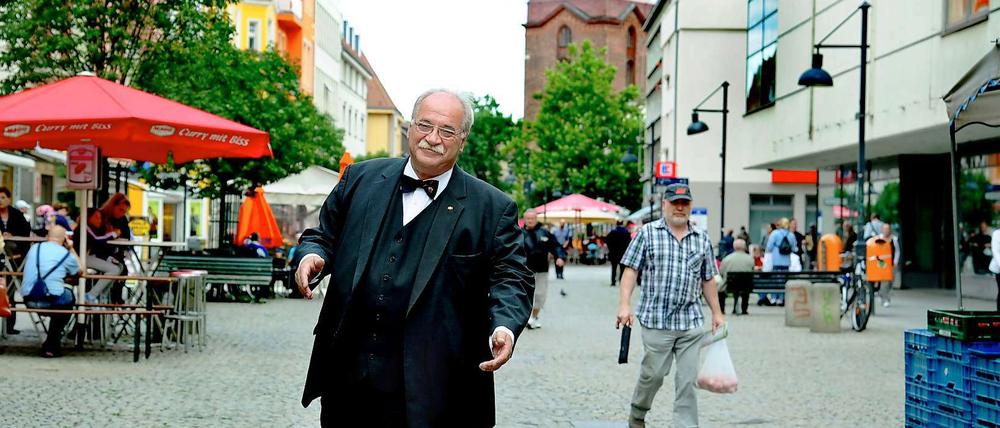 „Ick bin nich’ der Herr Bürgermeister“, sagt Spandaus Bürgermeister Konrad Birkholz (CDU).