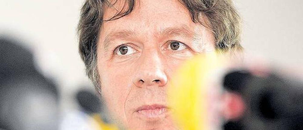 Im Blitzlicht. „Es ist nicht so toll, auf der anderen Seite der Kamera zu stehen.“ Foto: dpa
