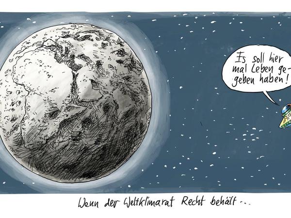 Der Blick auf die Erde in ein paar hundert Jahren. 