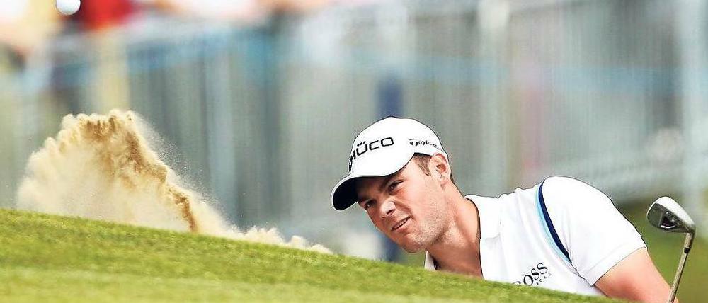 Kaum noch Sand im Getriebe. Martin Kaymer hat sich mit einer starken zweiten Runde an die Spitze herangekämpft. Foto: dapd