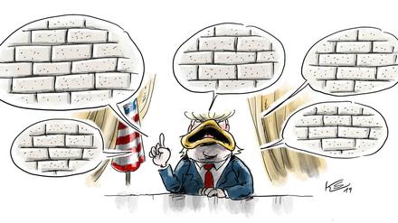 Alle Themen von Donald Trump im Januar 2019.