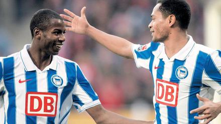 Zurück im großen Geschäft. Adrian Ramos (links) und Raffael haben den Ausflug in die Zweite Liga hinter sich.