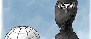 Die Karikatur von Klaus Stuttmann zu den Terroranschlägen in Paris.