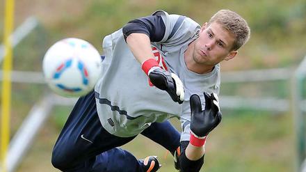 Thomas Kraft, 22, startet in seine erste Saison bei Hertha BSC.