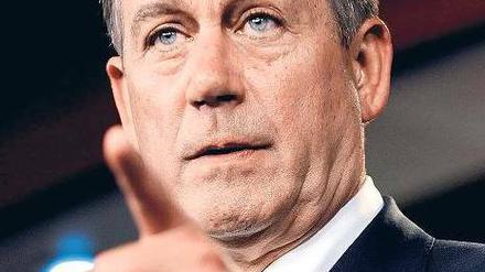 Der republikanische Präsident des Repräsentantenhauses, John Boehner