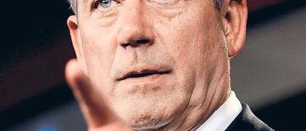 Der republikanische Präsident des Repräsentantenhauses, John Boehner
