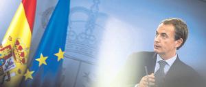 In Schieflage geraten. Die Parlamentswahlen werden um vier Monate auf den 20. November vorgezogen – Zapatero, der seit 2004 regiert, will selbst nicht mehr antreten. Foto: AFP