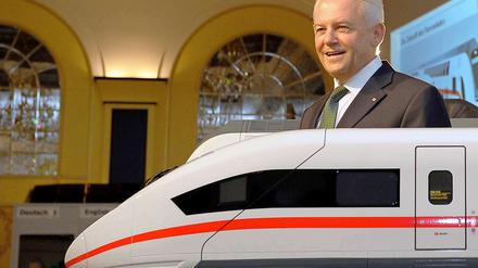 Bahnchef Rüdiger Grube: Trotz aller Probleme hat sein Konzern im ersten Halbjahr einen Rekordumsatz erzielt.