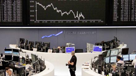 Der Kurssturz an der Frankfurter Börse ist überdeutlich.