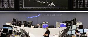 Der Kurssturz an der Frankfurter Börse ist überdeutlich.