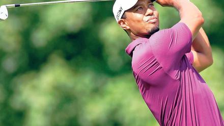 Gute Aussicht? Keiner weiß so genau, in welcher Form derzeit Tiger Woods ist. Er hat eine lange Pause und viele negativen Schlagzeilen hinter sich. Foto: dpa
