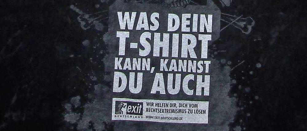 Ein Trojanisches Shirt im Vorher-Nachher-Vergleich. 