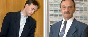 Magnus Gäfgen (li.) und Wolfgang Daschner. Der Polizei-Vizepräsident ließ Entführer Gäfgen Folter androhen und wurde dafür verurteilt. 