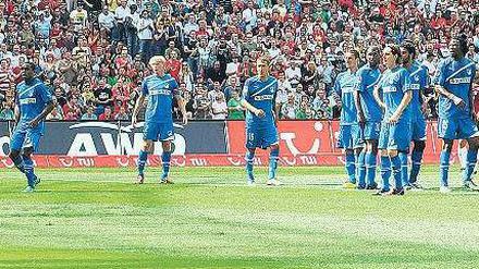 Hoffenheim mauert – zu spät. Foto: firo