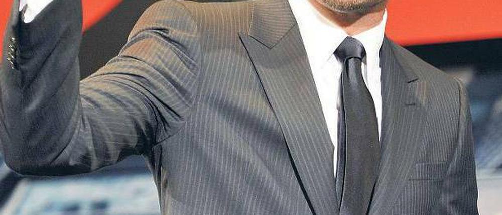 Immer freundlich, immer charmant. Leonardo DiCaprio, ein Charakterdarsteller, der seinen Charakter in der Öffentlichkeit niemals preisgeben will. Foto: AFP