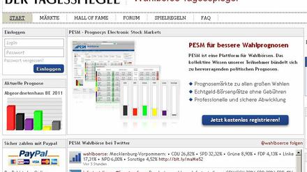 Die Tagesspiegel-Wahlbörse ist online.