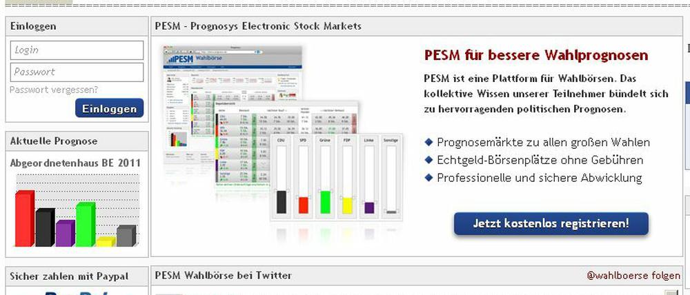 Die Tagesspiegel-Wahlbörse ist online.