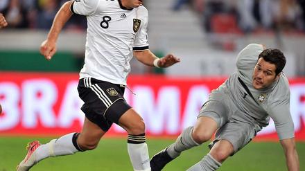 Auf dem Weg zum Premierentor. Maro Götze.