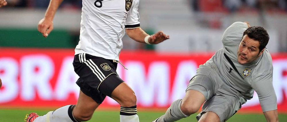 Auf dem Weg zum Premierentor. Maro Götze.