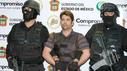 Oscar Osvaldo Garcia Montoya alias El Compayito bei seiner Festnahme.