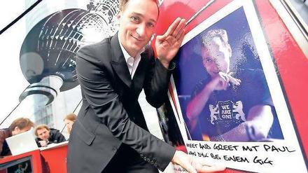 Der Berlin-Botschafter. Star-DJ Paul van Dyk unterstützt die Werbekampagne, gestern ging’s los.