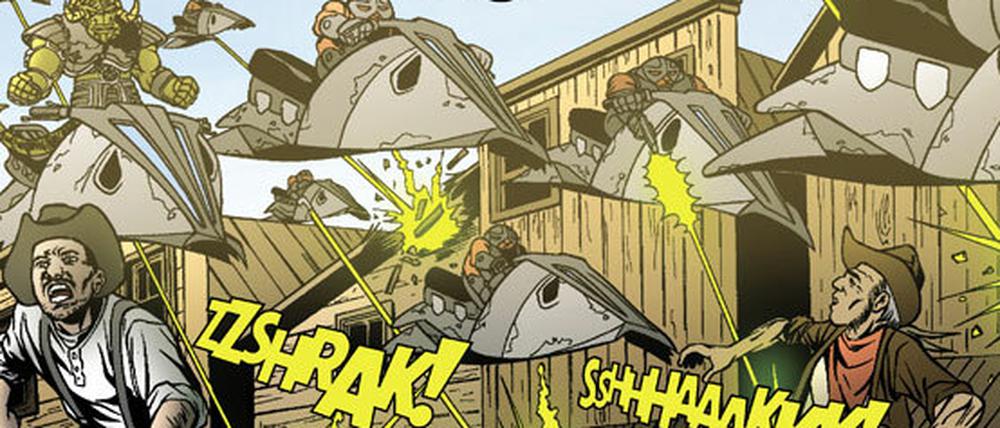 Genre-Mix: Eine Seite aus der Vorlage zum Film von Comic-Autor Scott Mitchell Rosenberg.